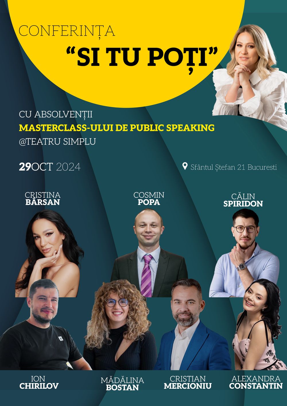 Conferința Și tu poți — Masterclass Public Speaking